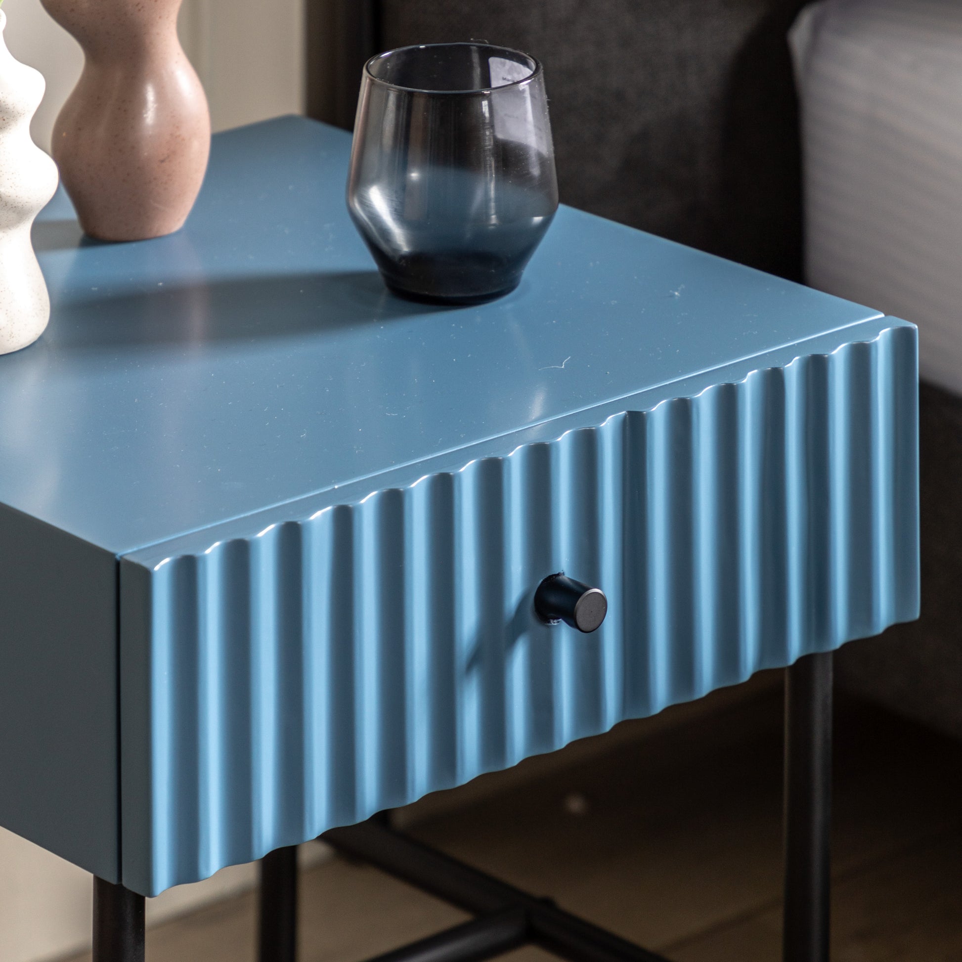 Buckhurst 1 Drawer Bedside Blue