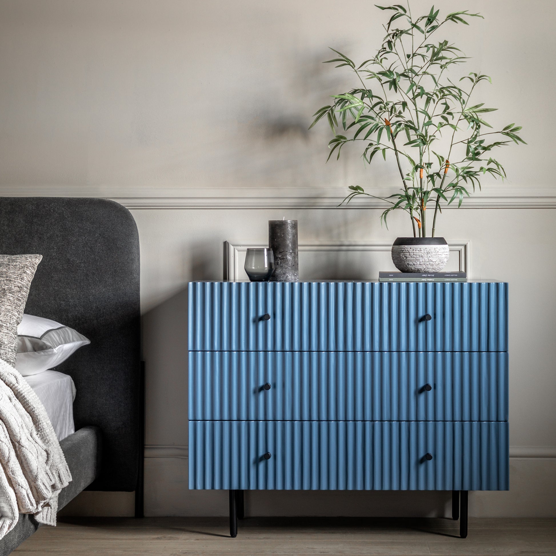 Buckhurst 3 Drawer Chest Blue