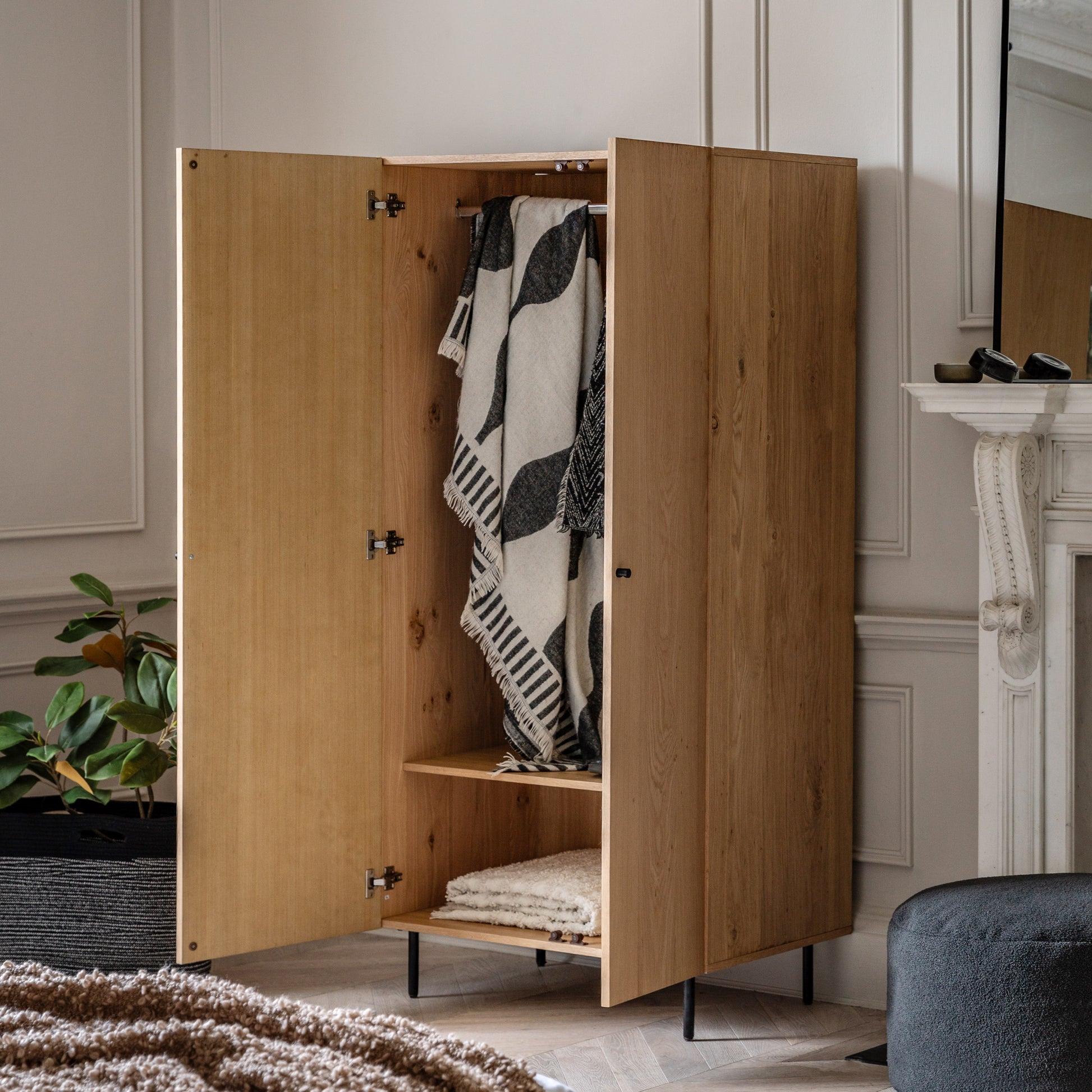 Ashdown 2 Door Wardrobe Natural