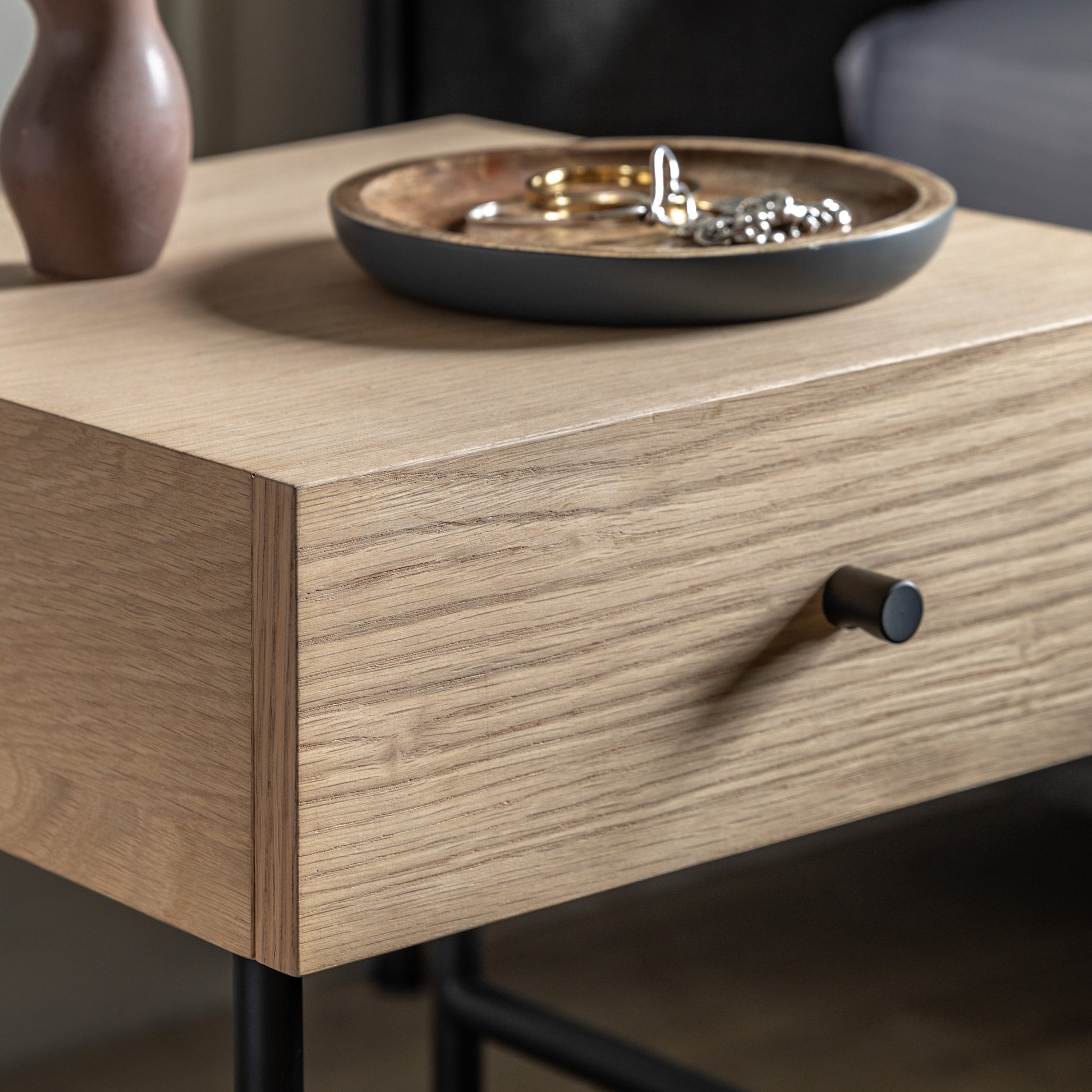 Ashdown 1 Drawer Bedside Natural