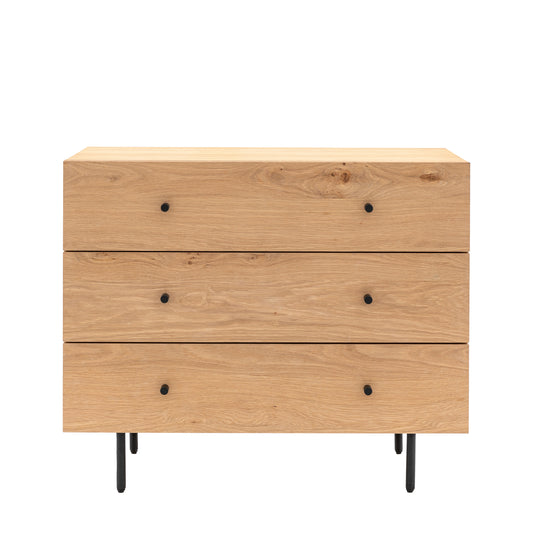 Ashdown 3 Drawer Chest Natural