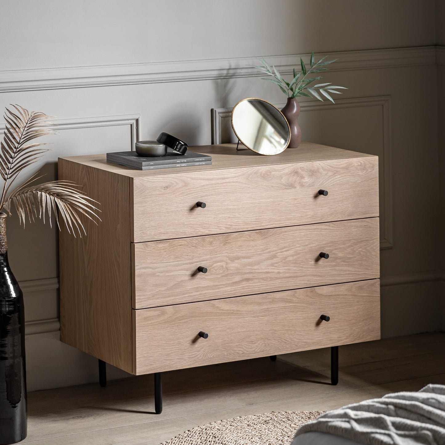 Ashdown 3 Drawer Chest Natural