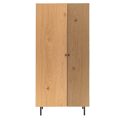 Hyland 2 Door Wardrobe Black / Natural