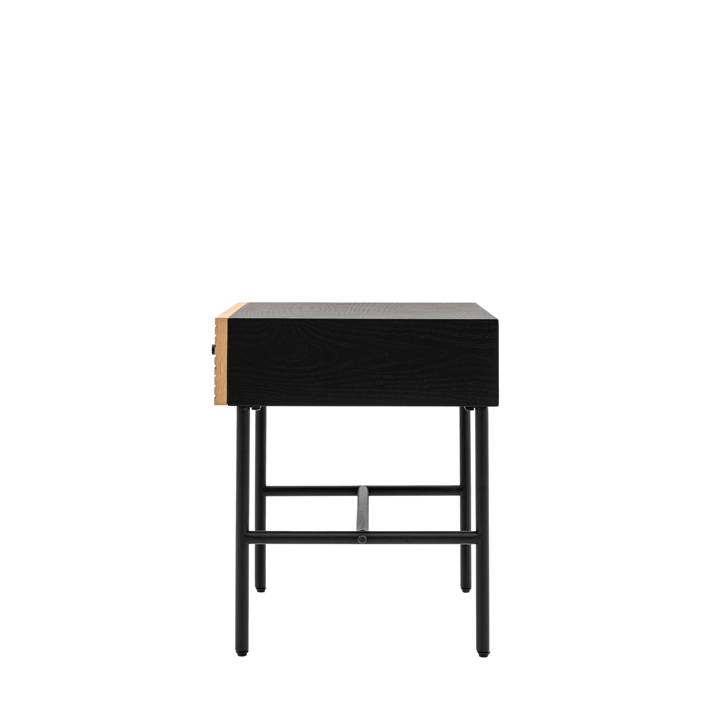 Hyland 1 Drawer Bedside Black / Natural