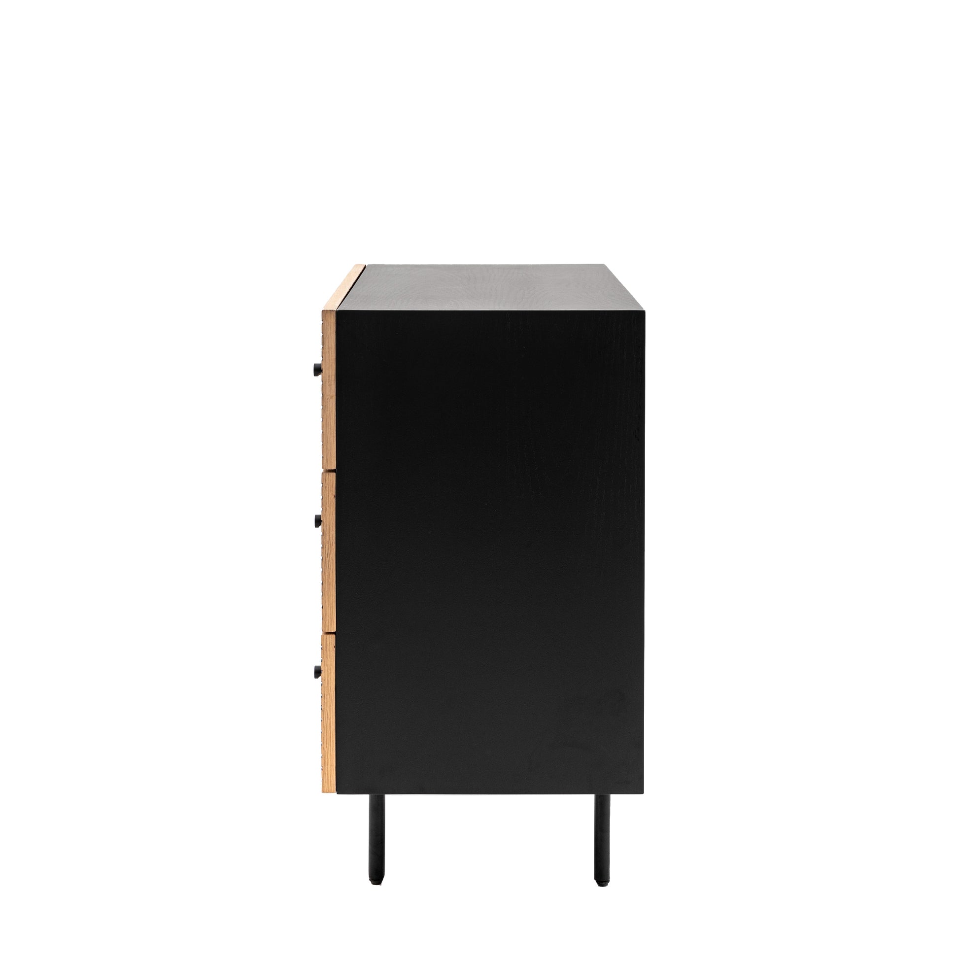 Hyland 3 Drawer Chest Black / Natural