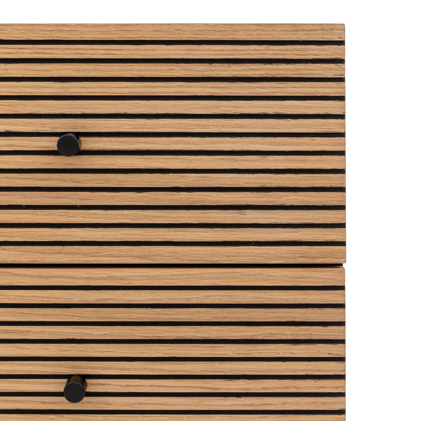 Hyland 3 Drawer Chest Black / Natural