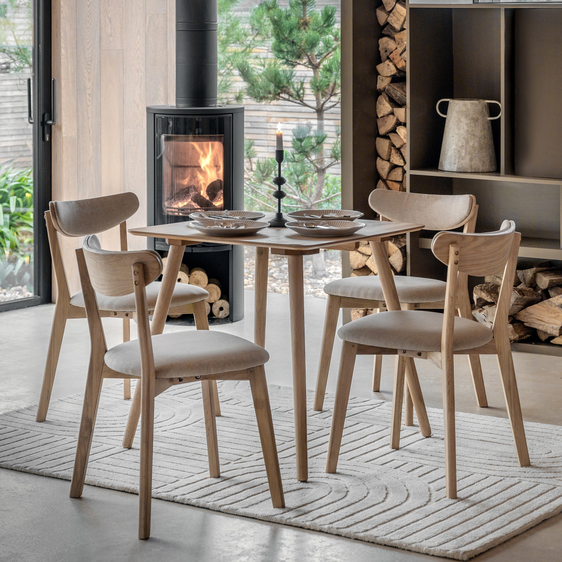 Hatfield Square Dining Table Natural