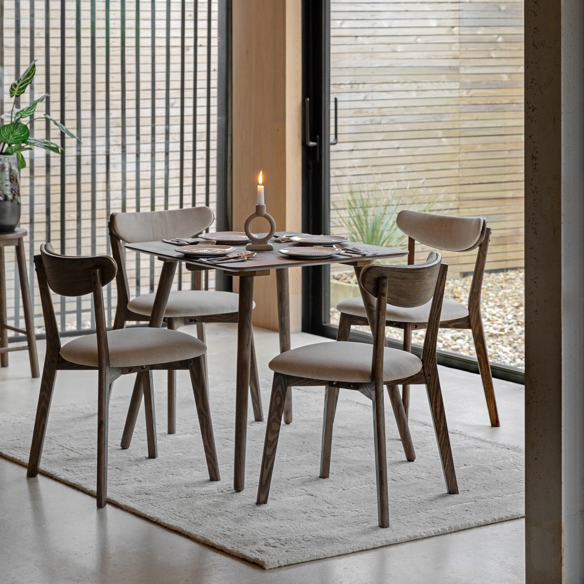 Hatfield Square Dining Table Smoked