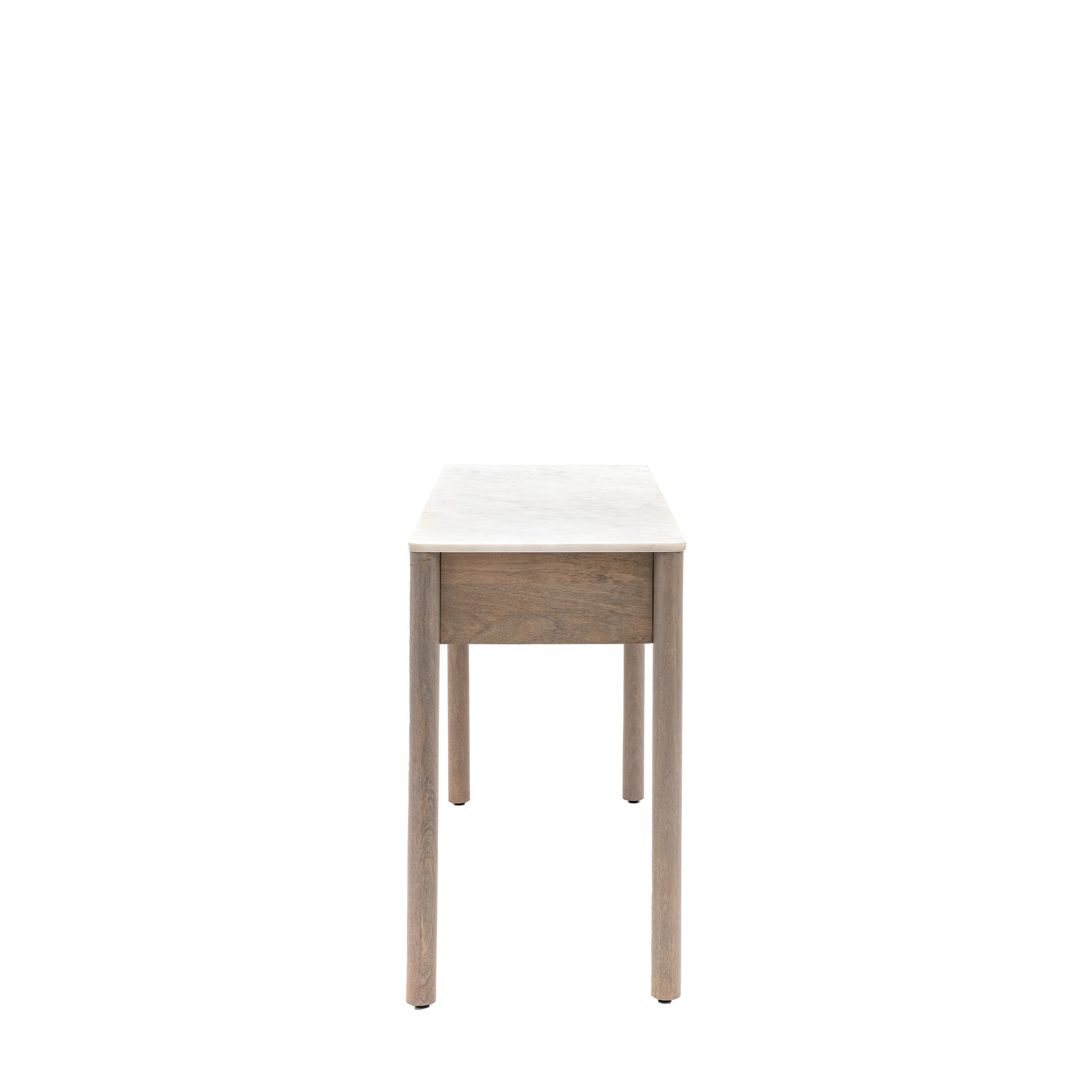 Marmo 2 Drawer Console Grey Wash / White