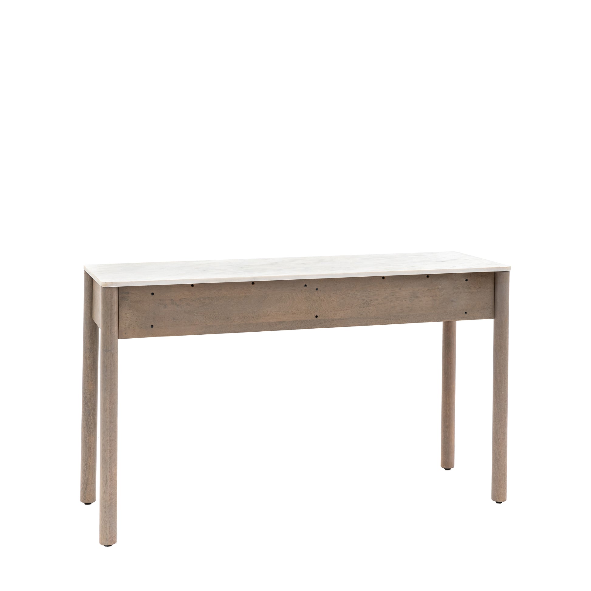 Marmo 2 Drawer Console Grey Wash / White