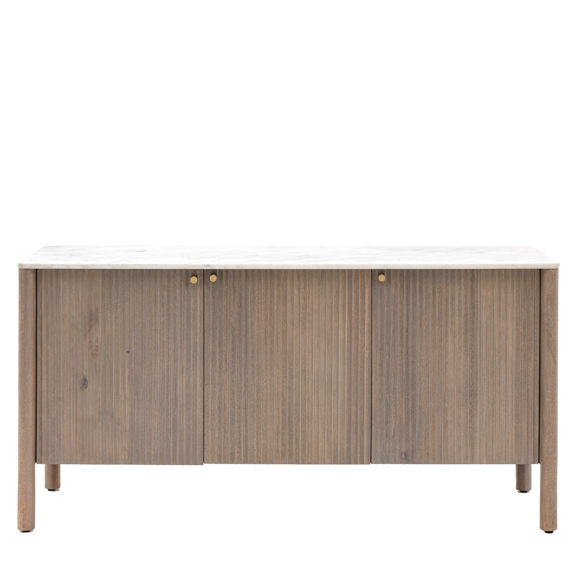 Marmo 3 Door Sideboard Grey Wash / White