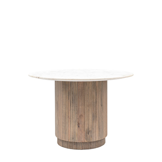 Marmo Round Dining Table Grey Wash