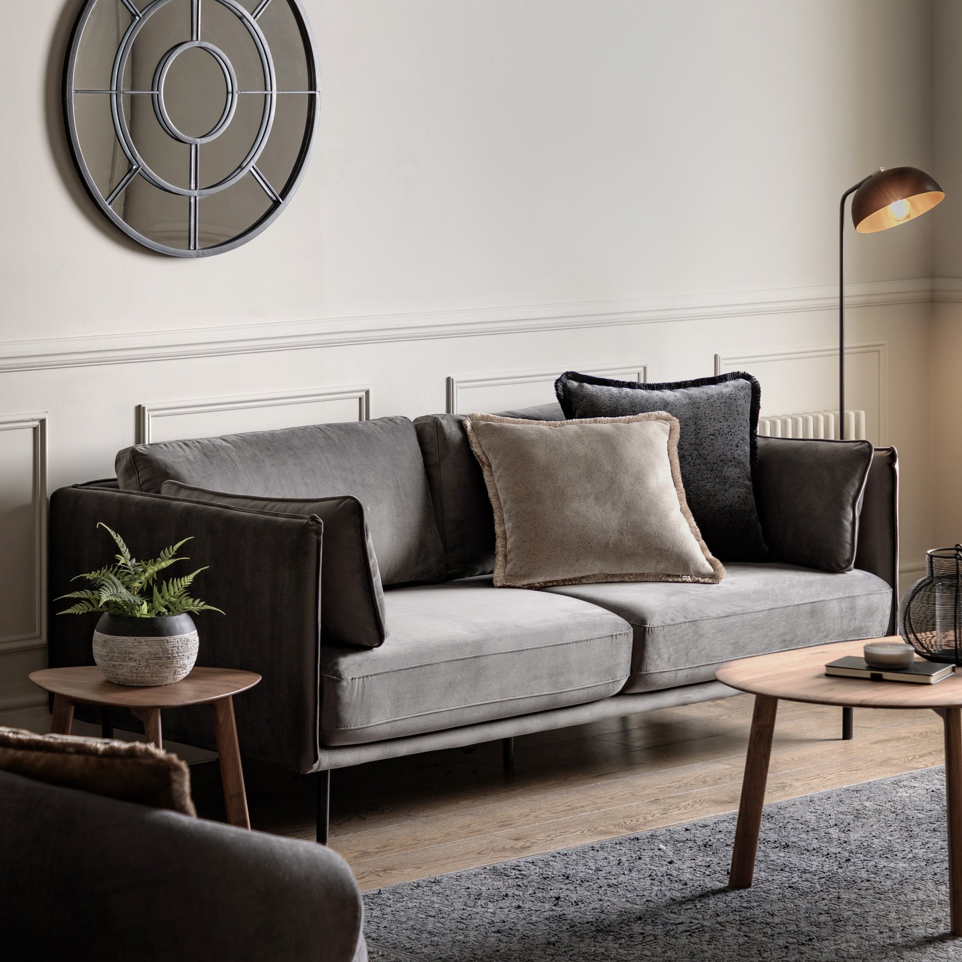 Wigmore Sofa Truffle Velvet