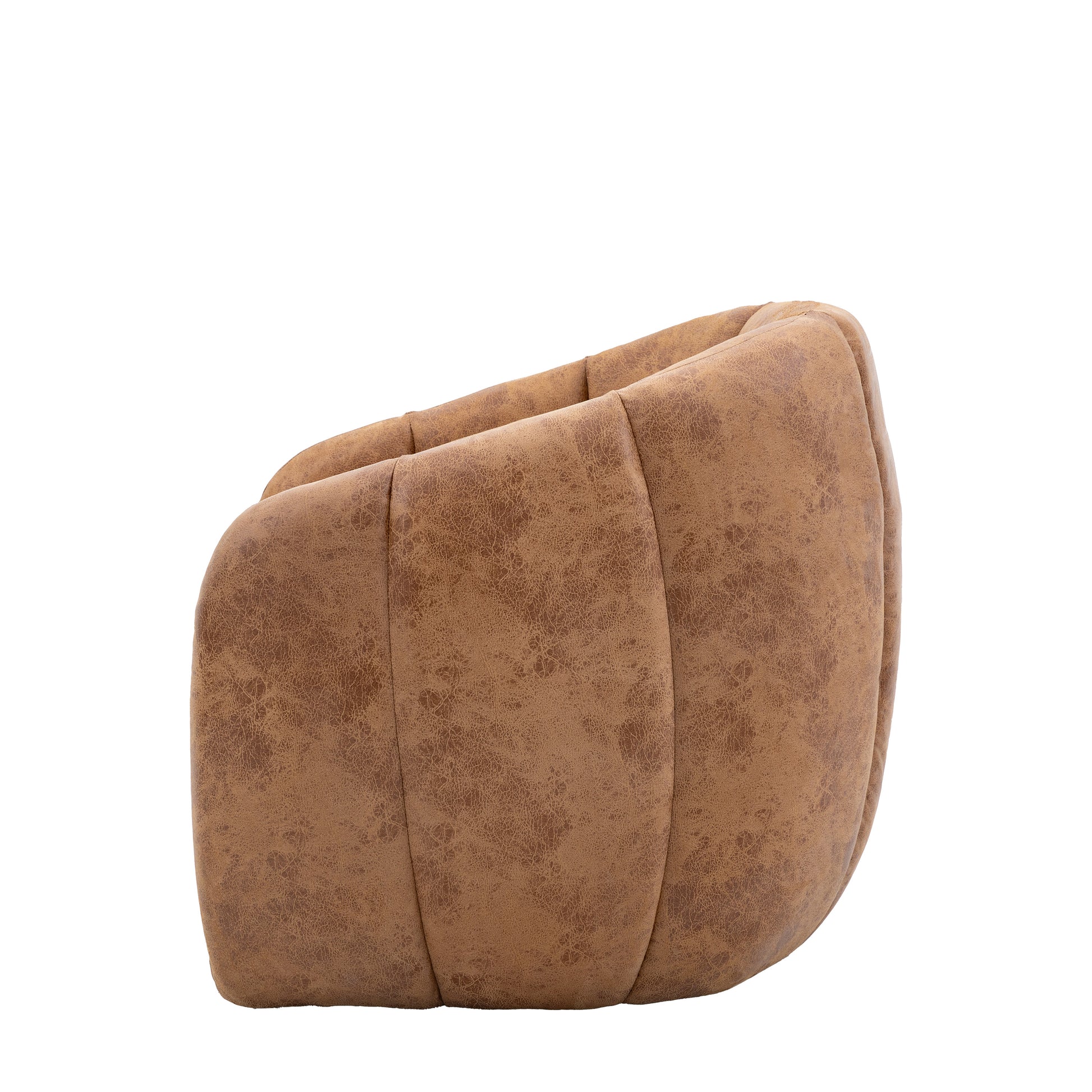 Atella Tub Chair Antique Tan Leather
