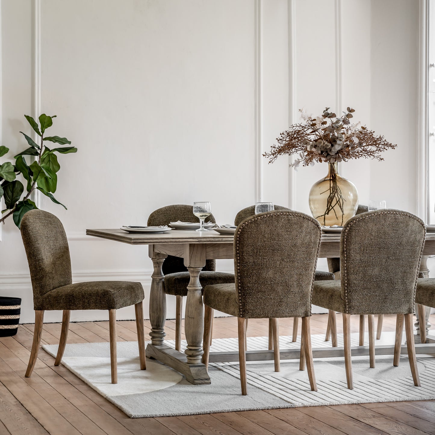 Hinton Dining Chair Moss Green