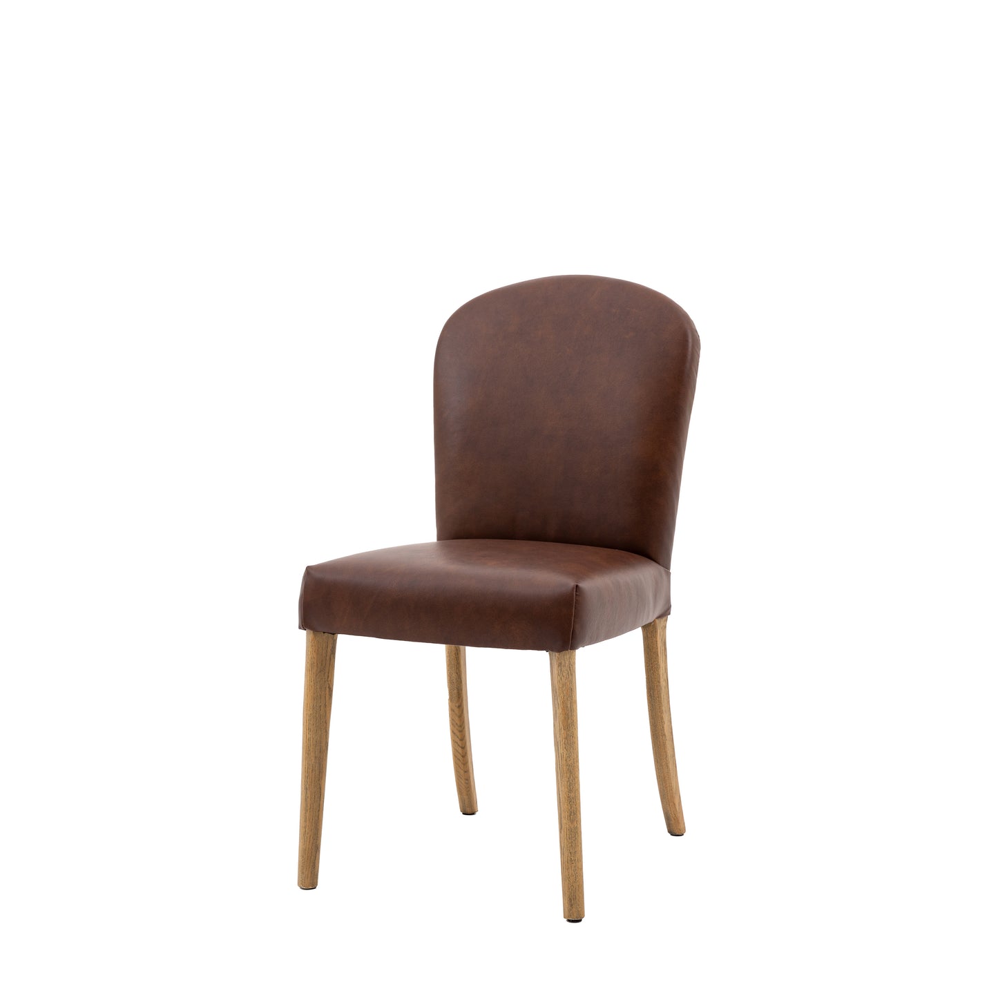 Hinton Dining Chair Brn Leath (2pk) Antique Brown Leather