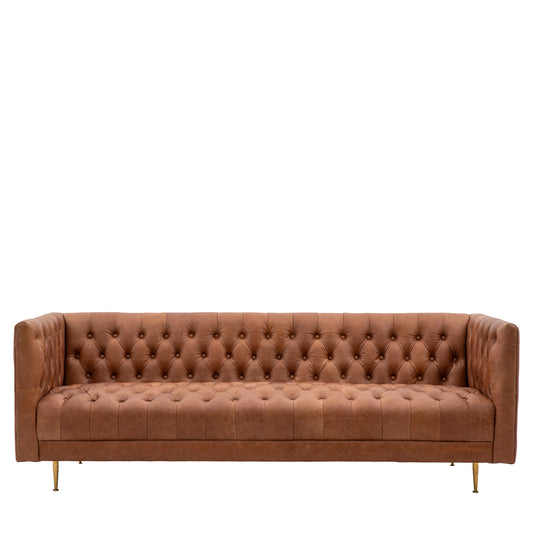 Dalton Sofa Antique Brown Leather