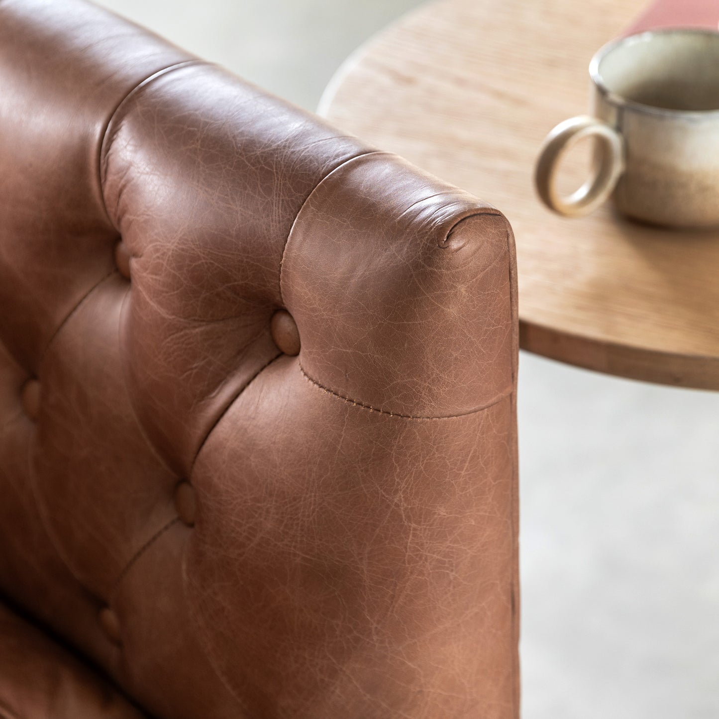 Dalton Sofa Antique Brown Leather