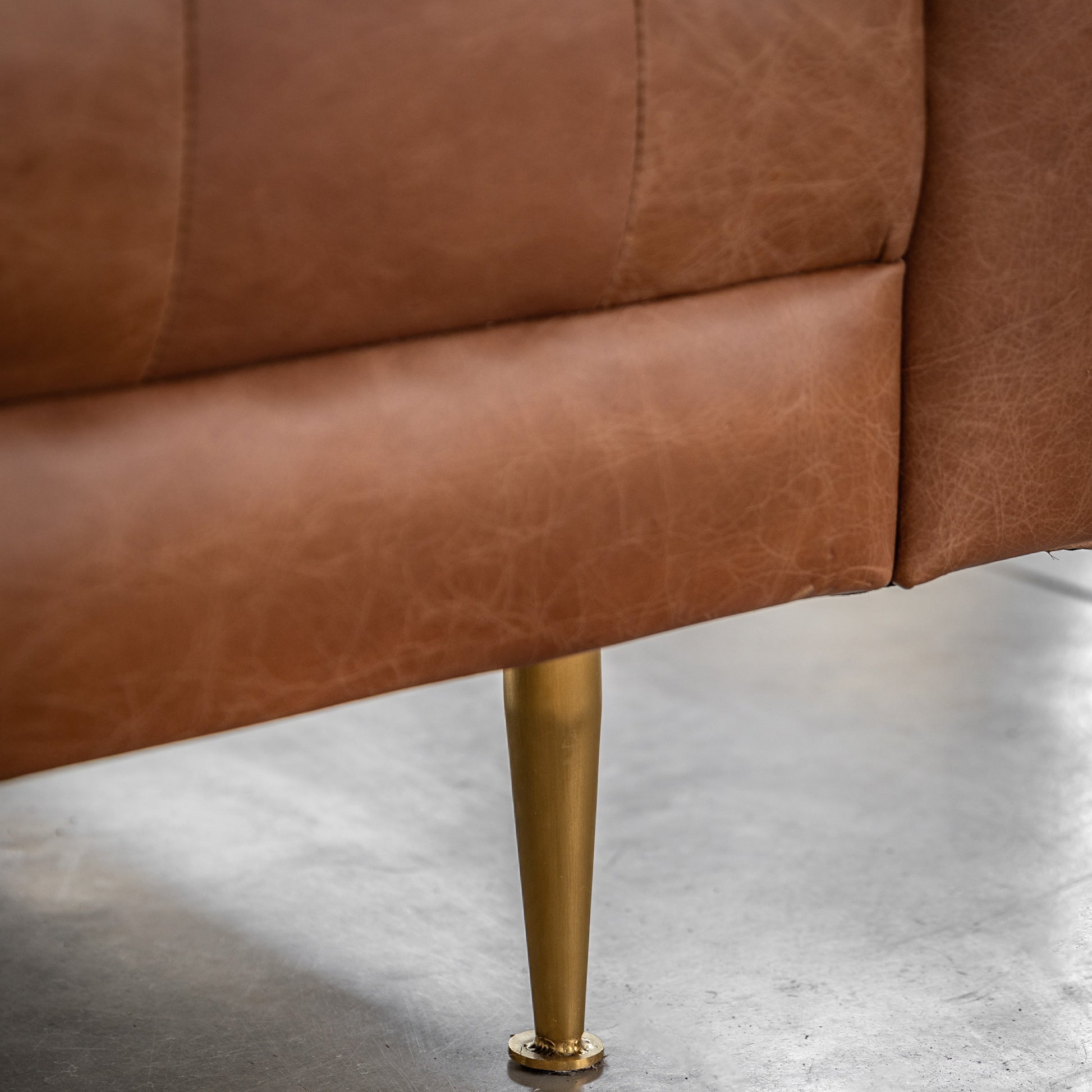 Dalton Sofa Antique Brown Leather