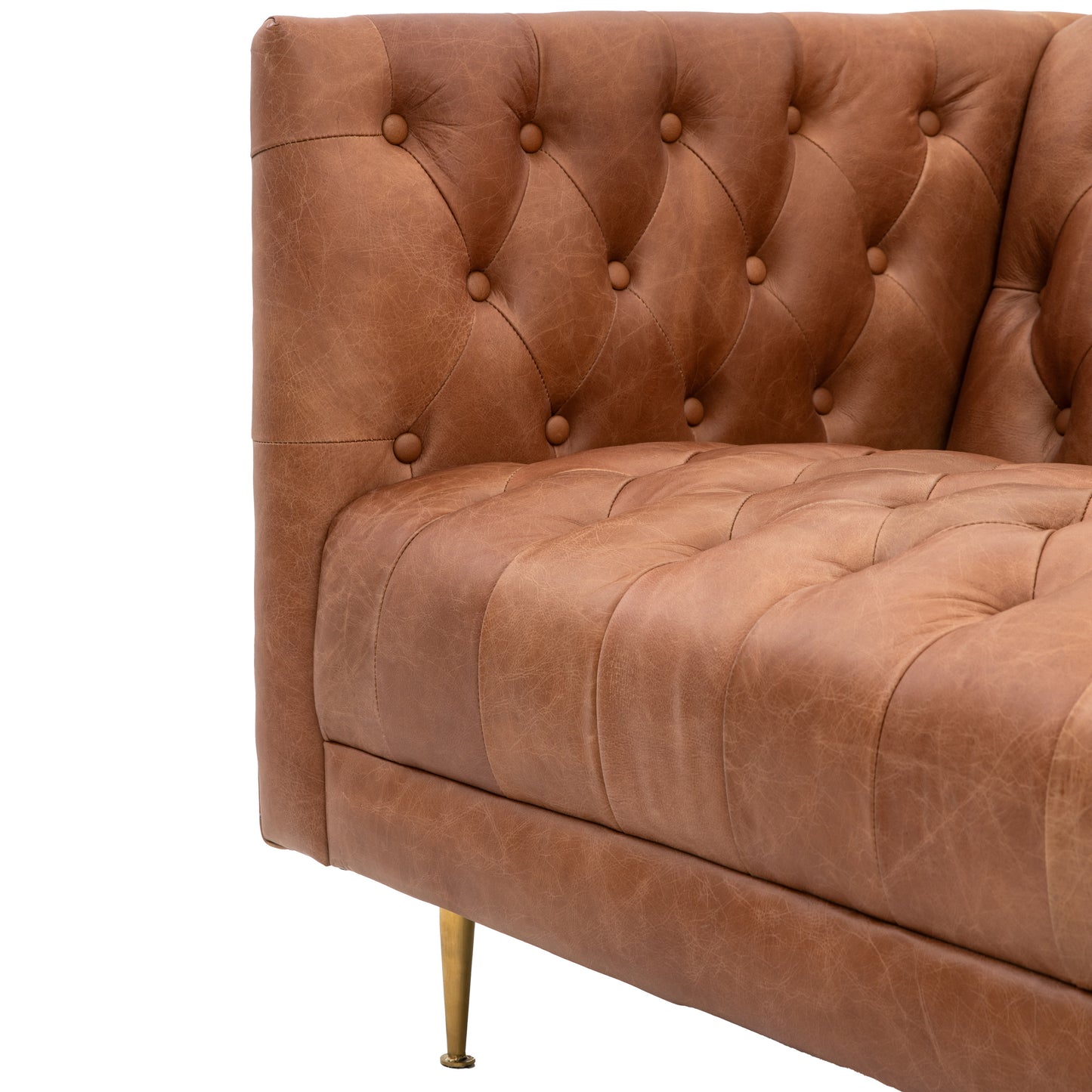 Dalton Sofa Antique Brown Leather