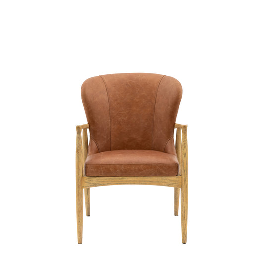 Tariva Armchair Antique Brown Leather