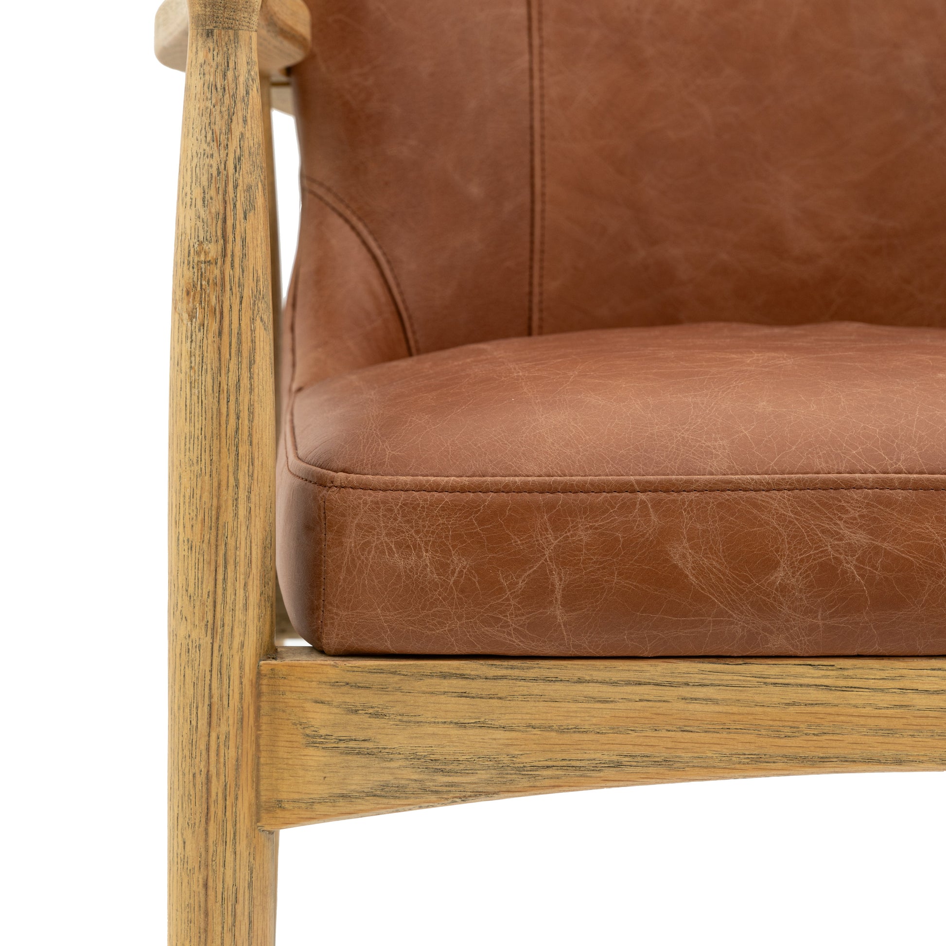 Tariva Armchair Antique Brown Leather
