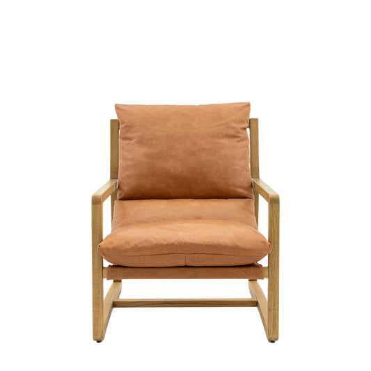 Burela Lounge Chair Vintage Brown Leather
