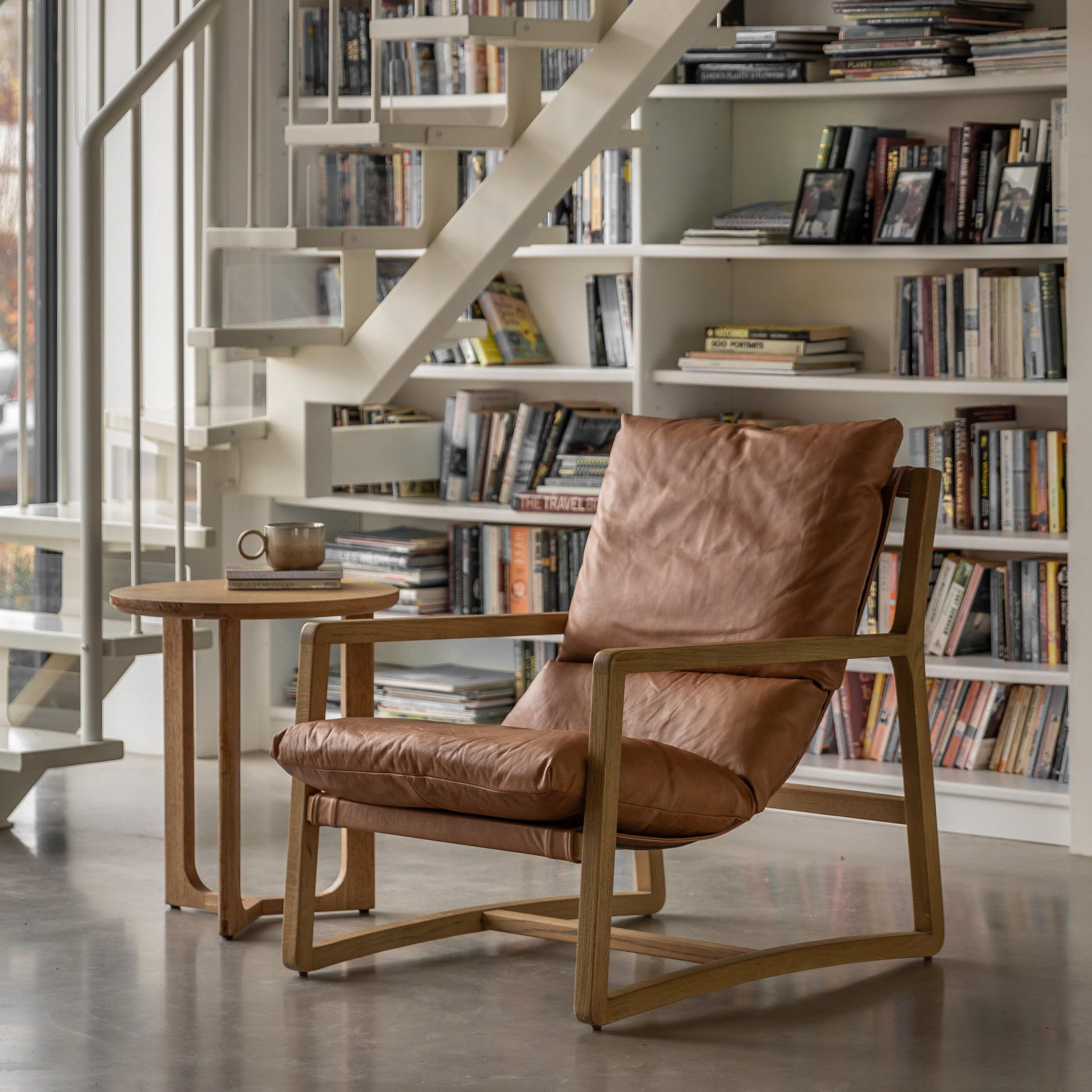 Burela Lounge Chair Vintage Brown Leather