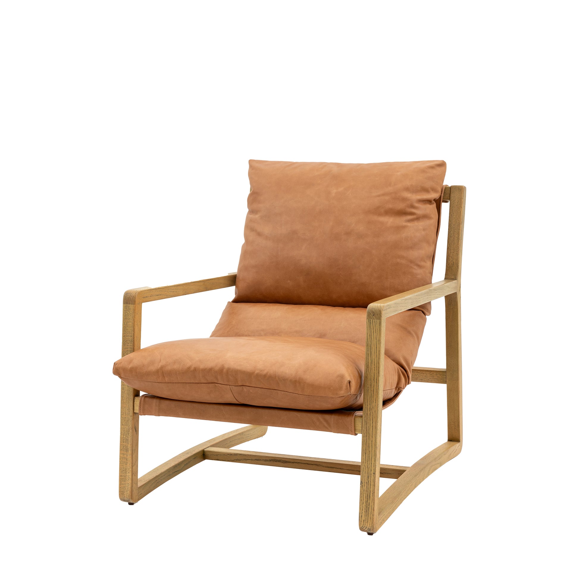 Burela Lounge Chair Vintage Brown Leather
