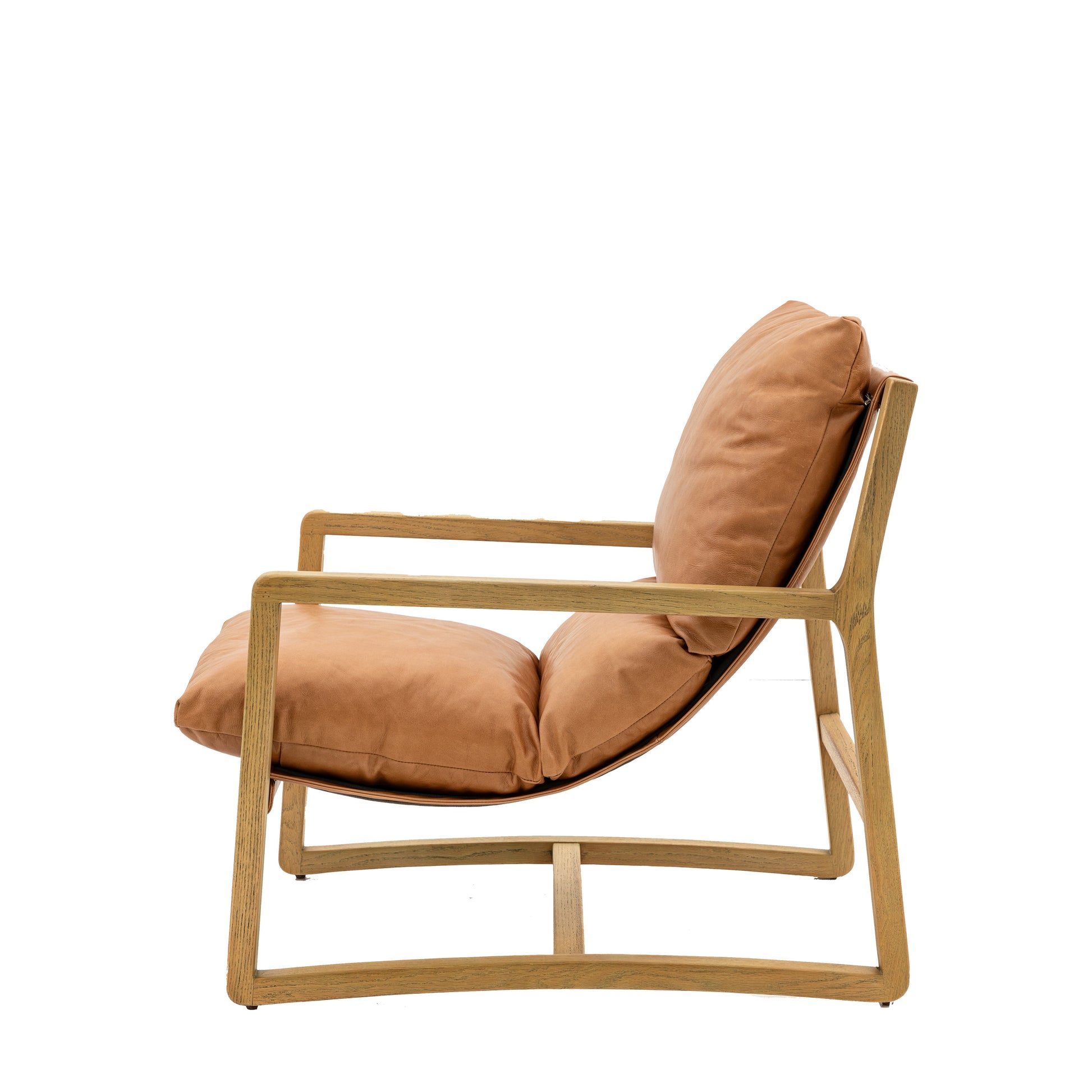 Burela Lounge Chair Vintage Brown Leather