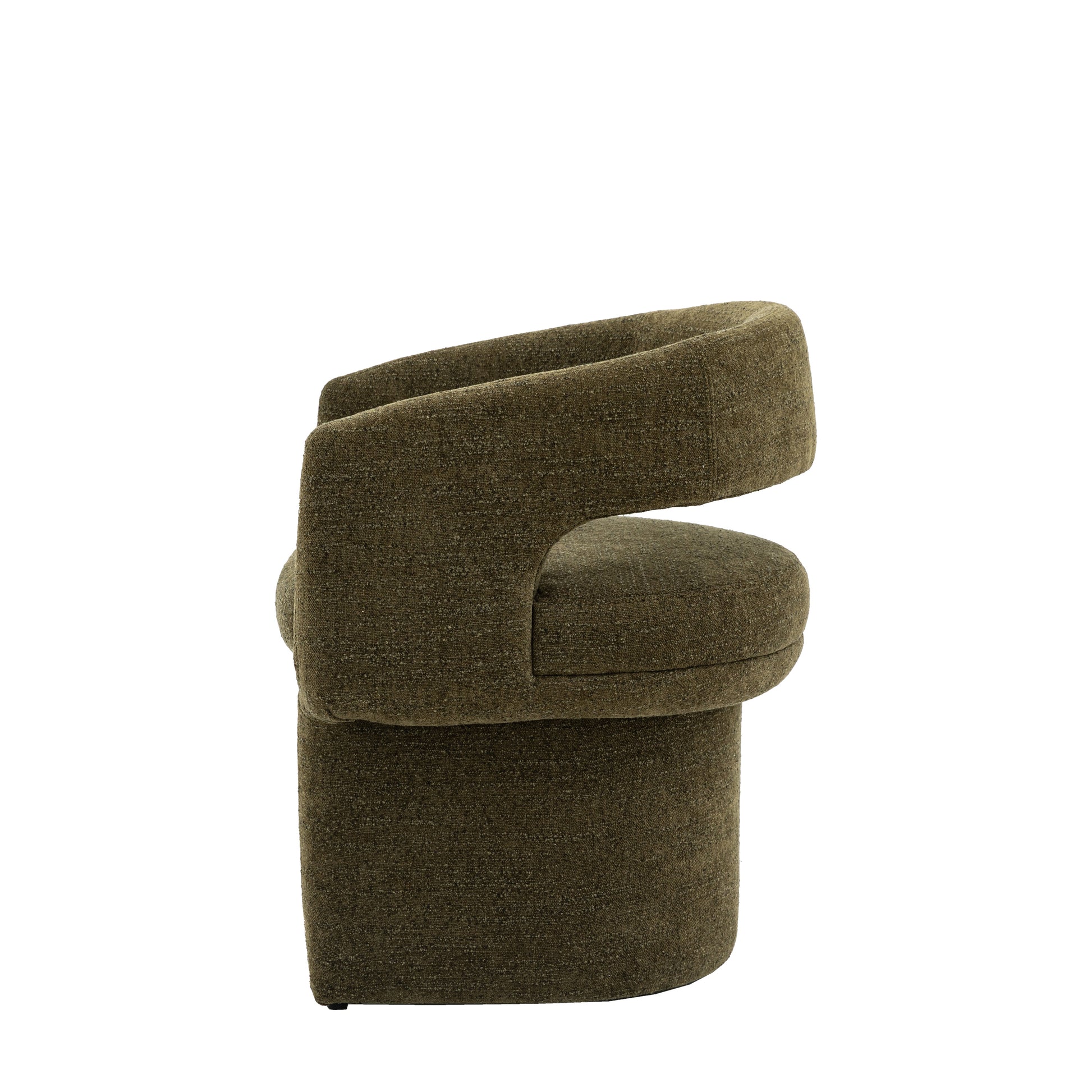 Sloane Dining Chair Green Boucle