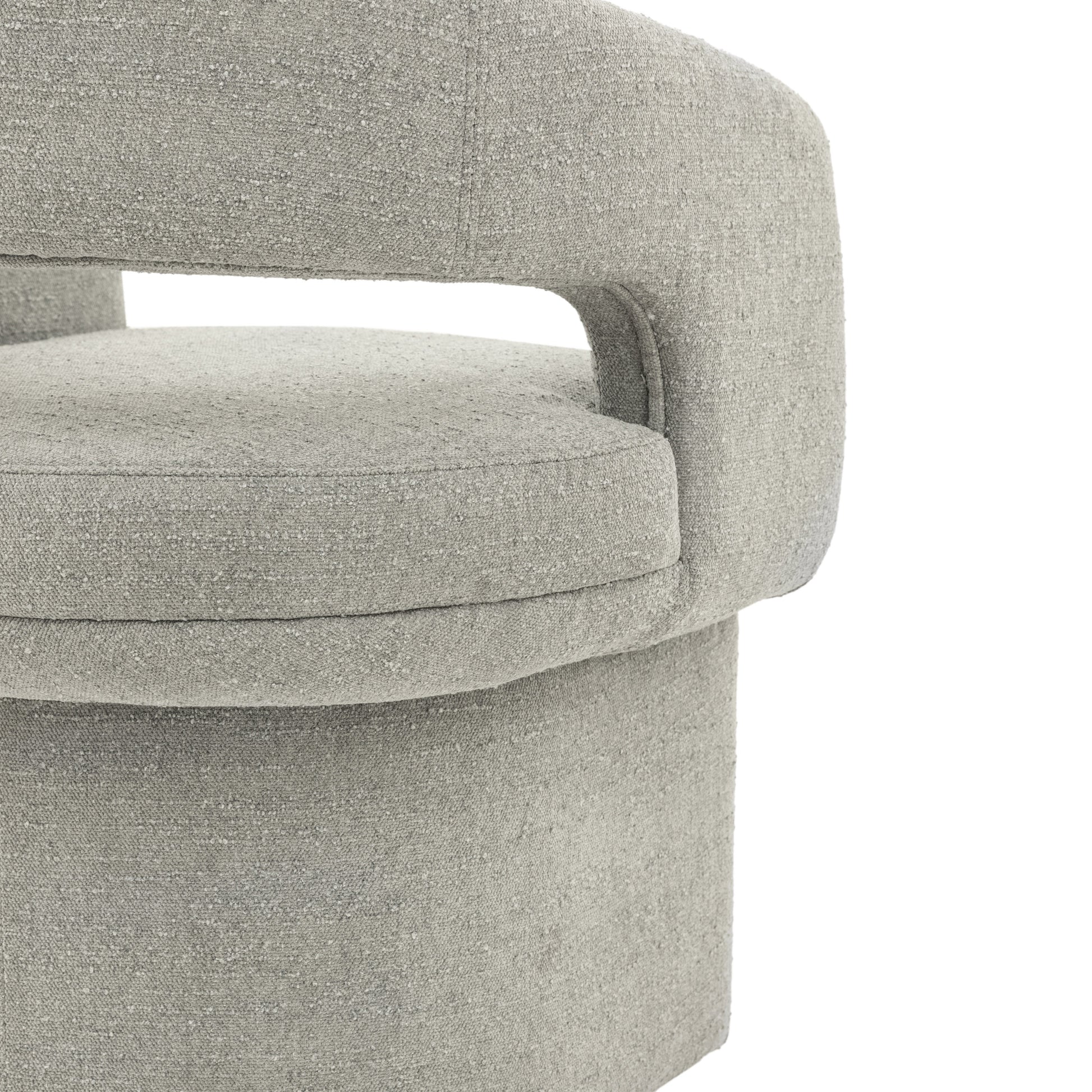 Sloane Dining Chair Grey Boucle