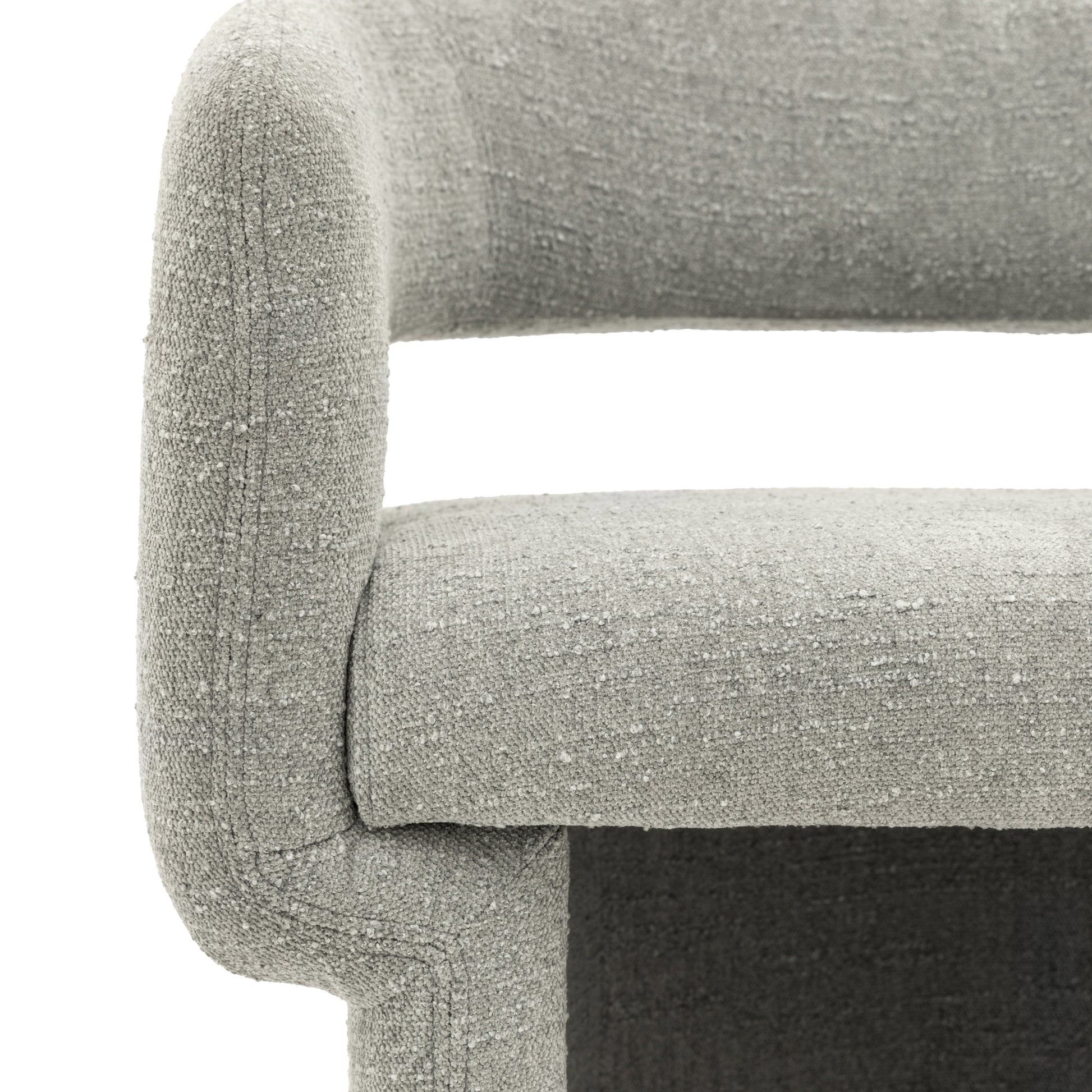 Sloane Dining Chair Grey Boucle