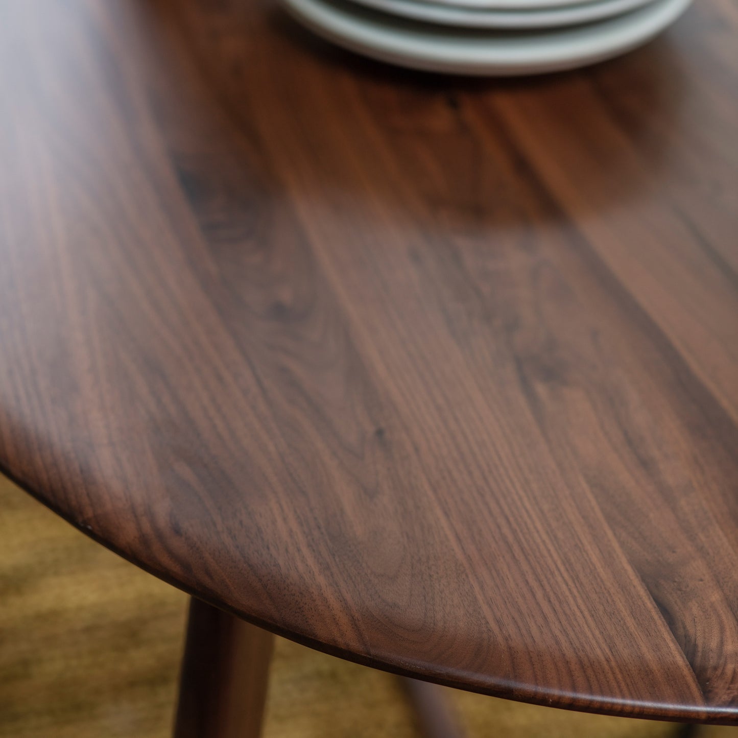 Madrid Oval Dining Table Walnut