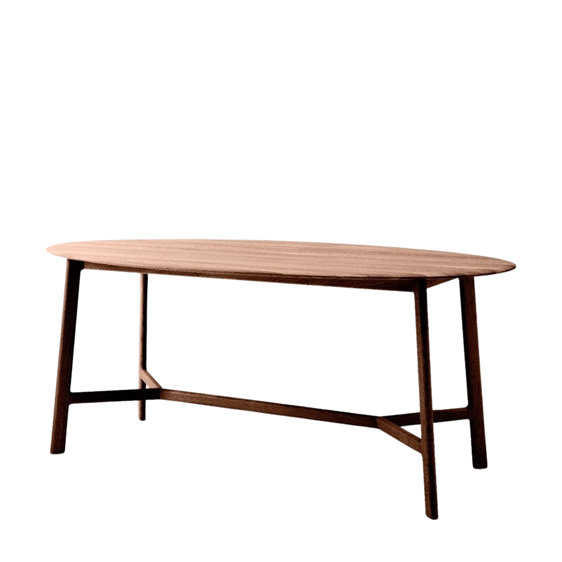 Madrid Oval Dining Table Walnut