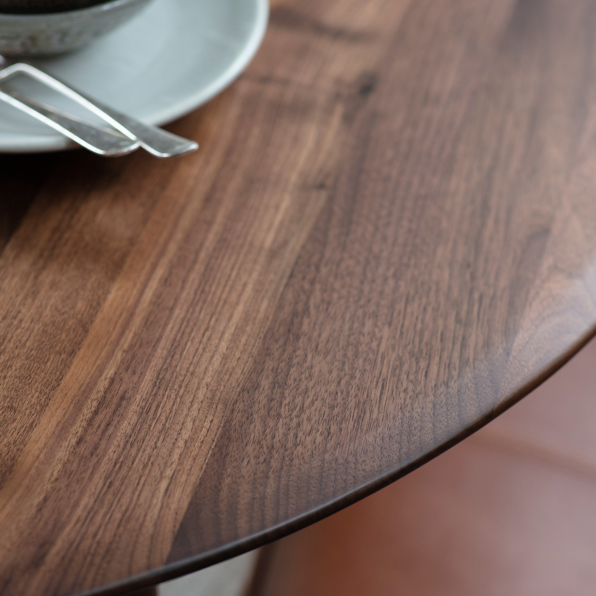 Madrid Round Dining Table Walnut