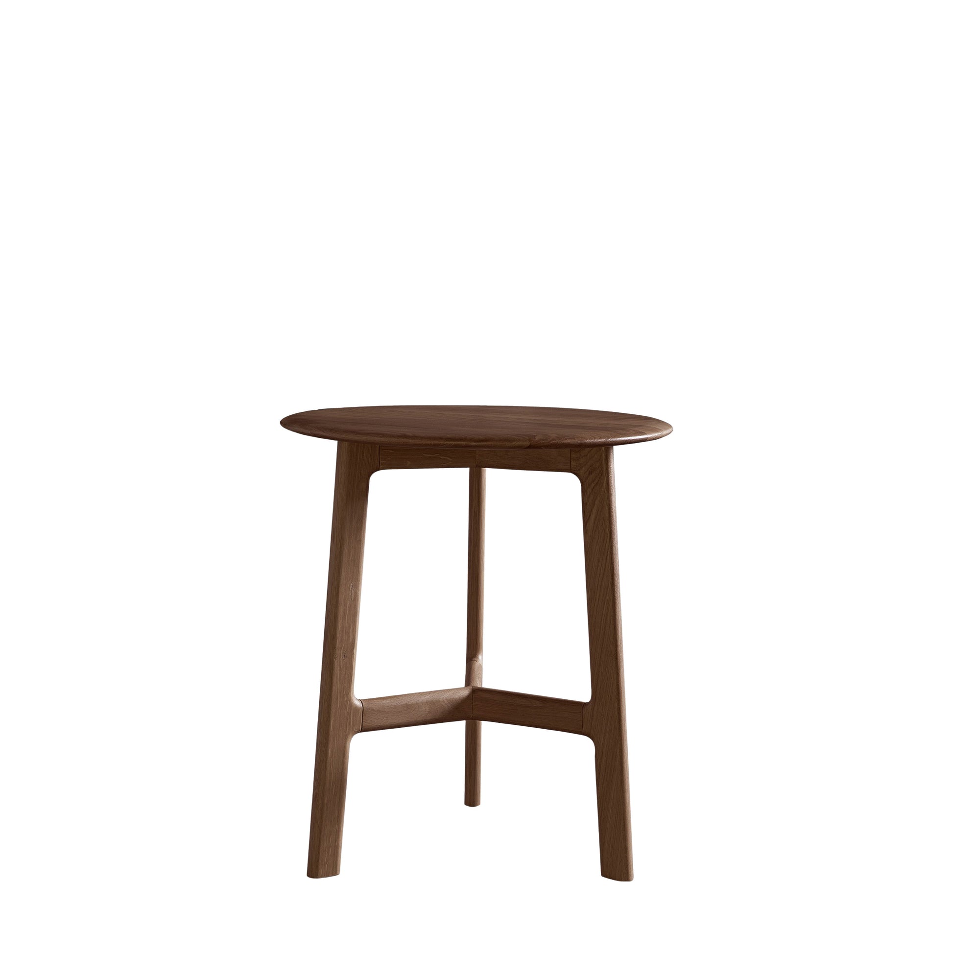 Madrid Round Side Table Walnut