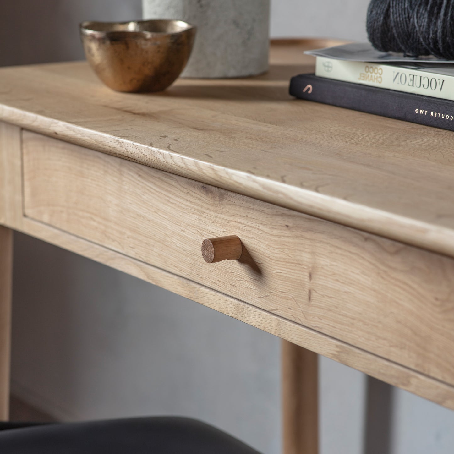 Kingham 1 Drw Dressing Table/Desk Oak