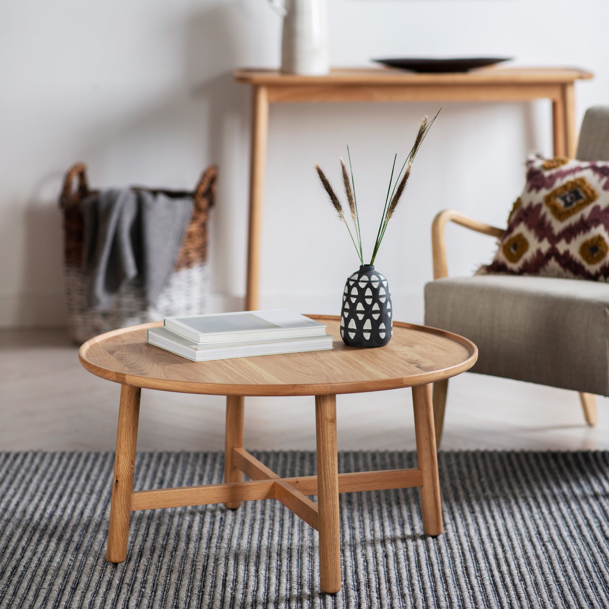 Kingham Round Coffee Table Oak