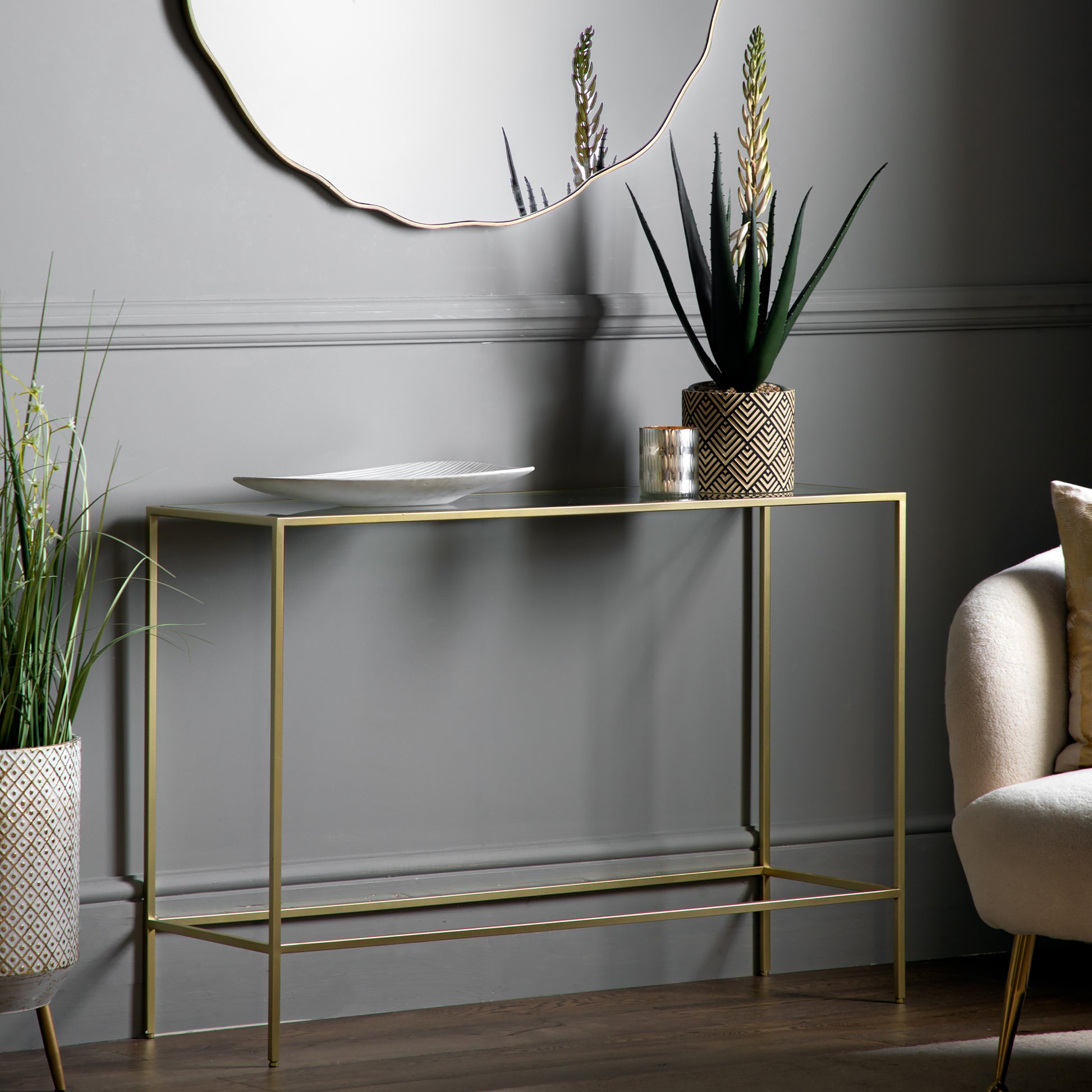 Rothbury Console Table Champagne