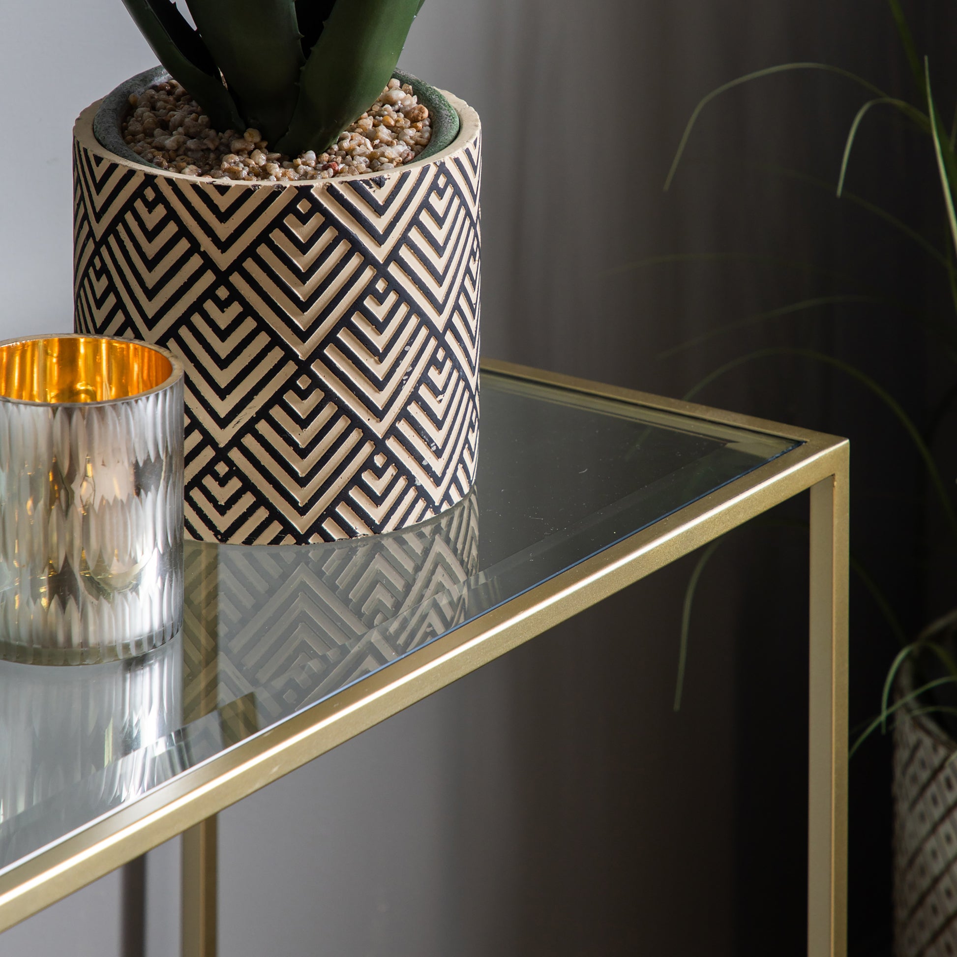 Rothbury Console Table Champagne