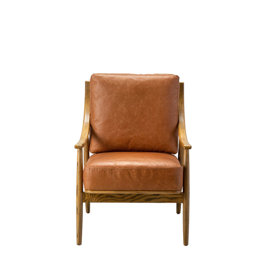 Reliant Armchair Brown Leather
