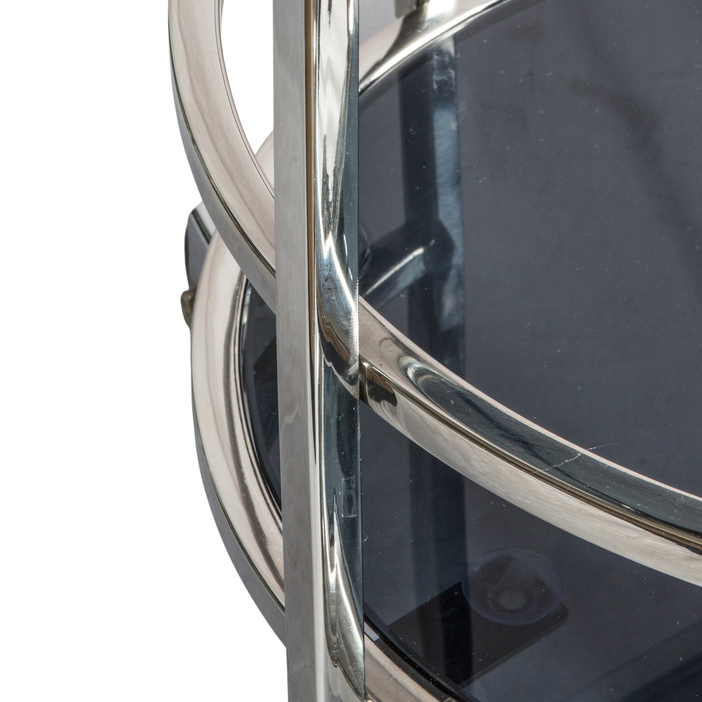 Beauchamp Drinks Trolley Silver Black / Silver