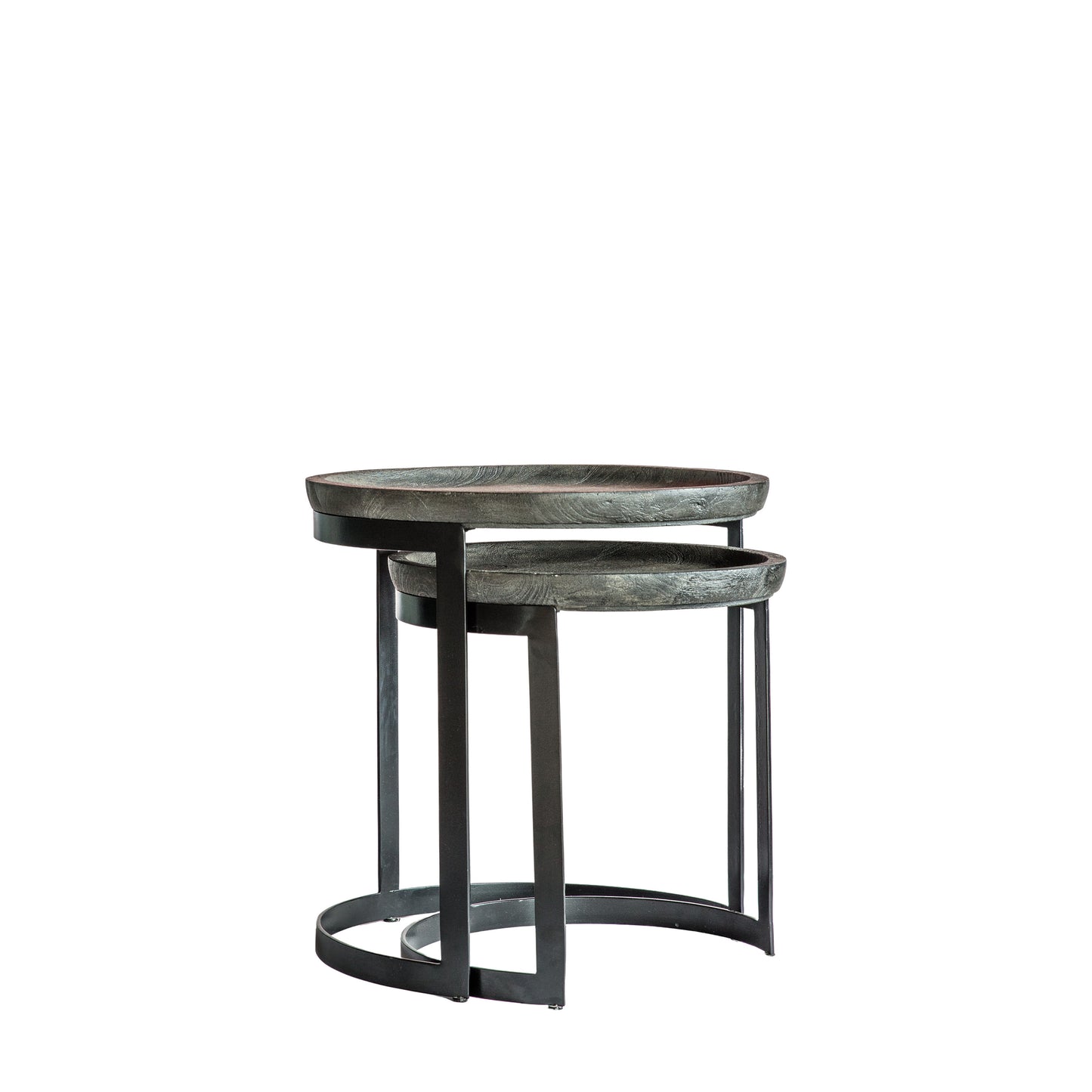 Ottawa Nest of 2 Tables Black / Greywash