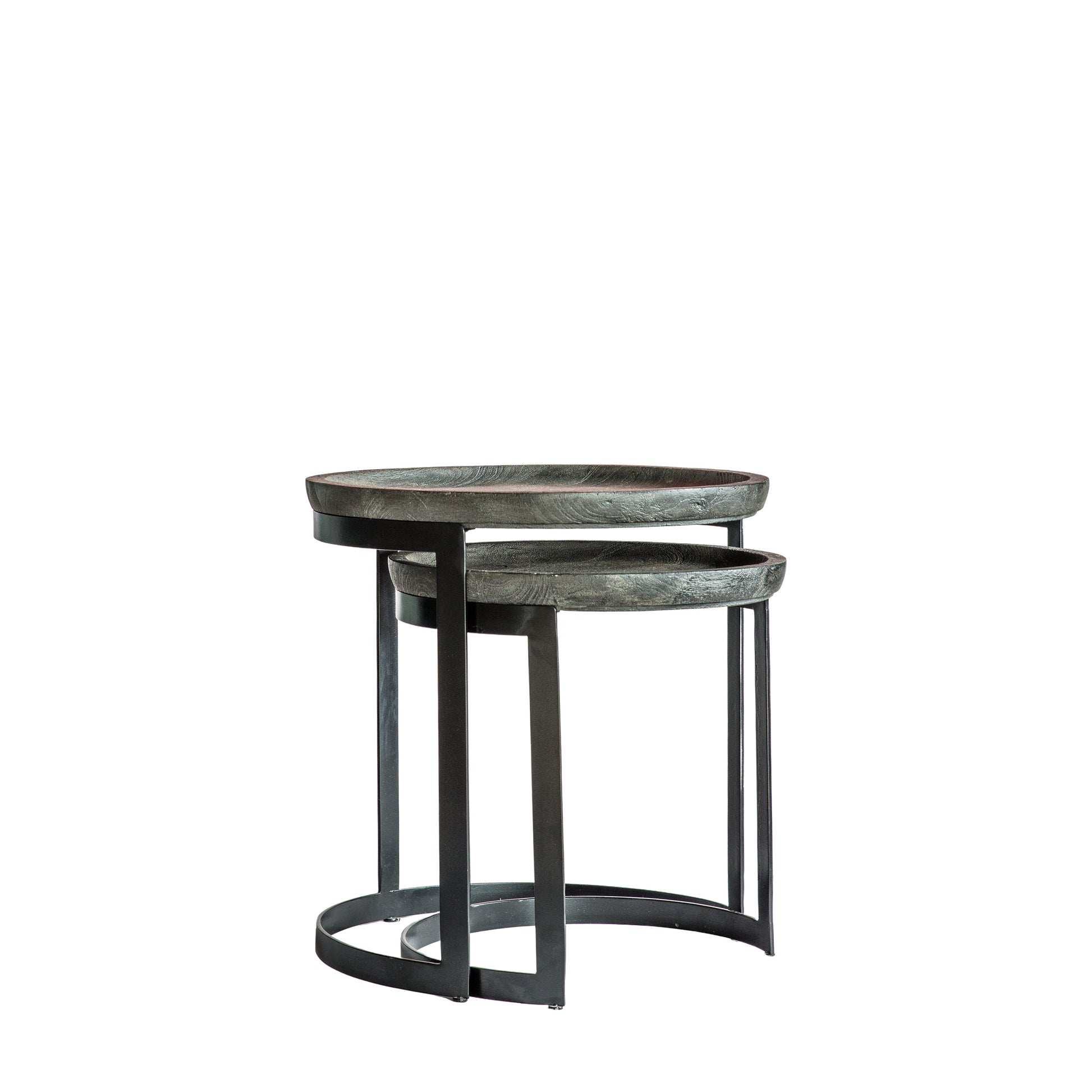 Ottawa Nest of 2 Tables Black / Greywash