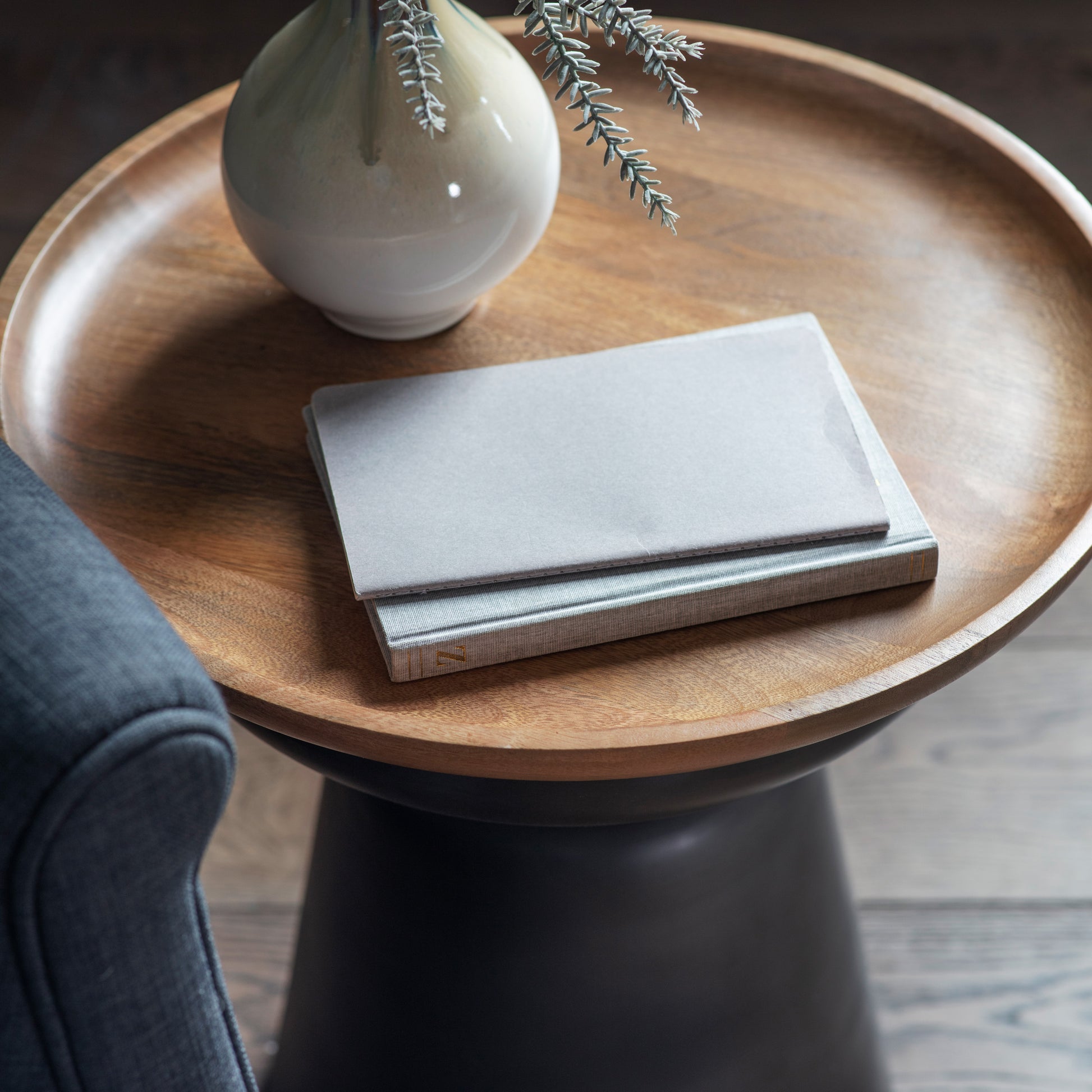 Alabama Side Table Grey / Natural