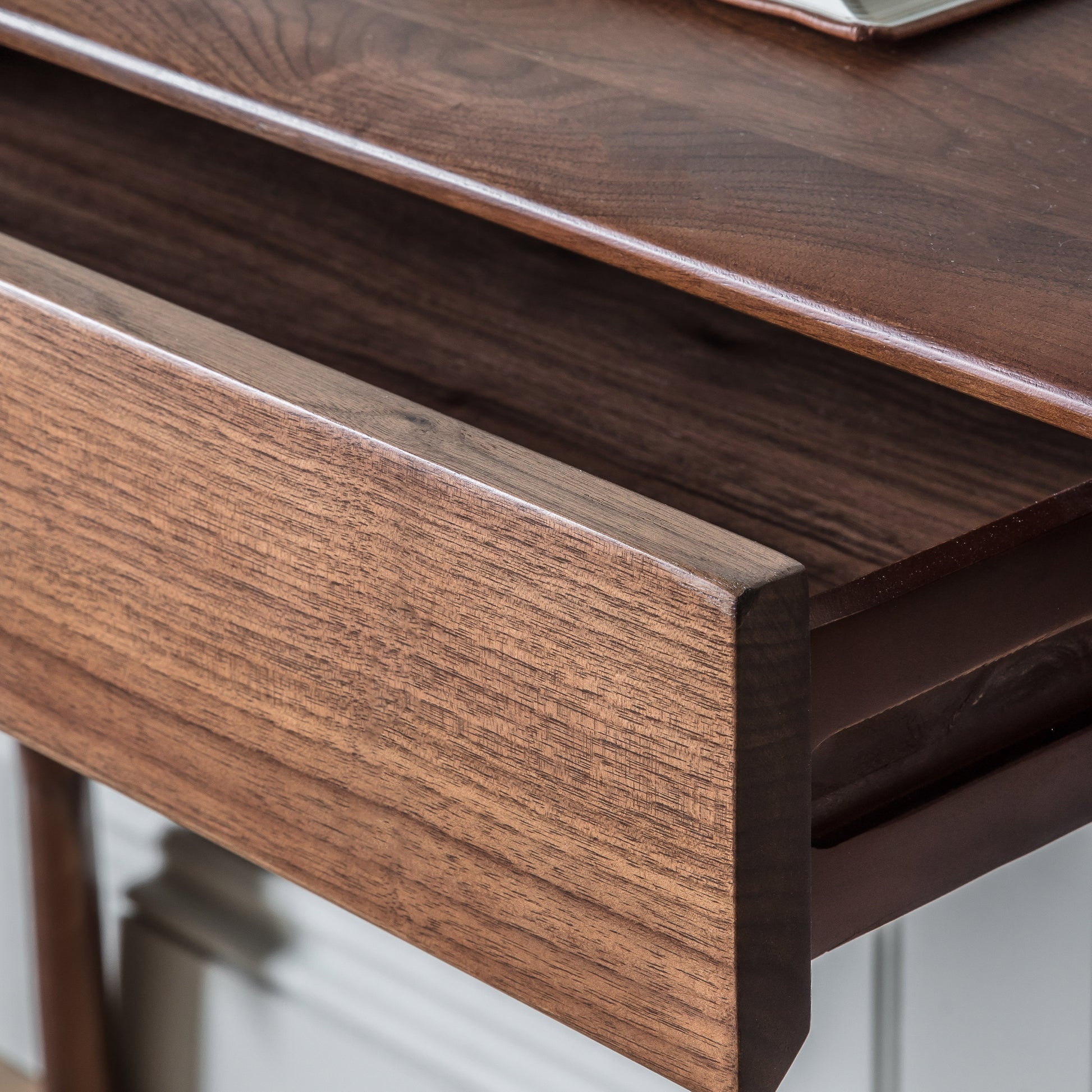 Madrid 1 Drawer Desk Walnut