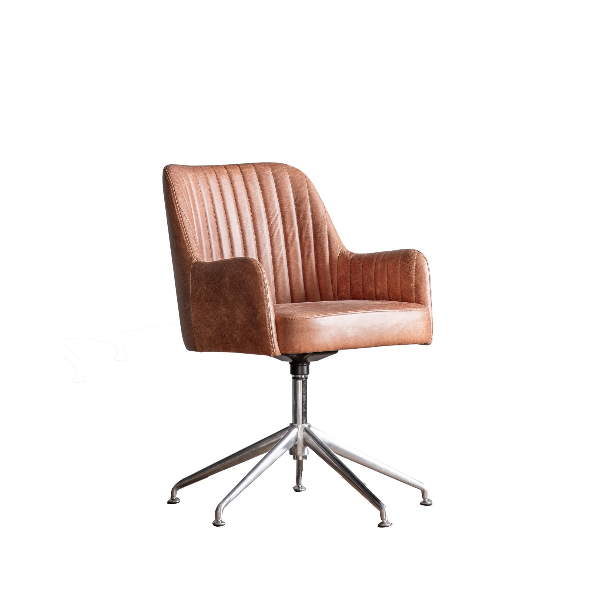 Curie Swivel Chair Vintage Brown Leather