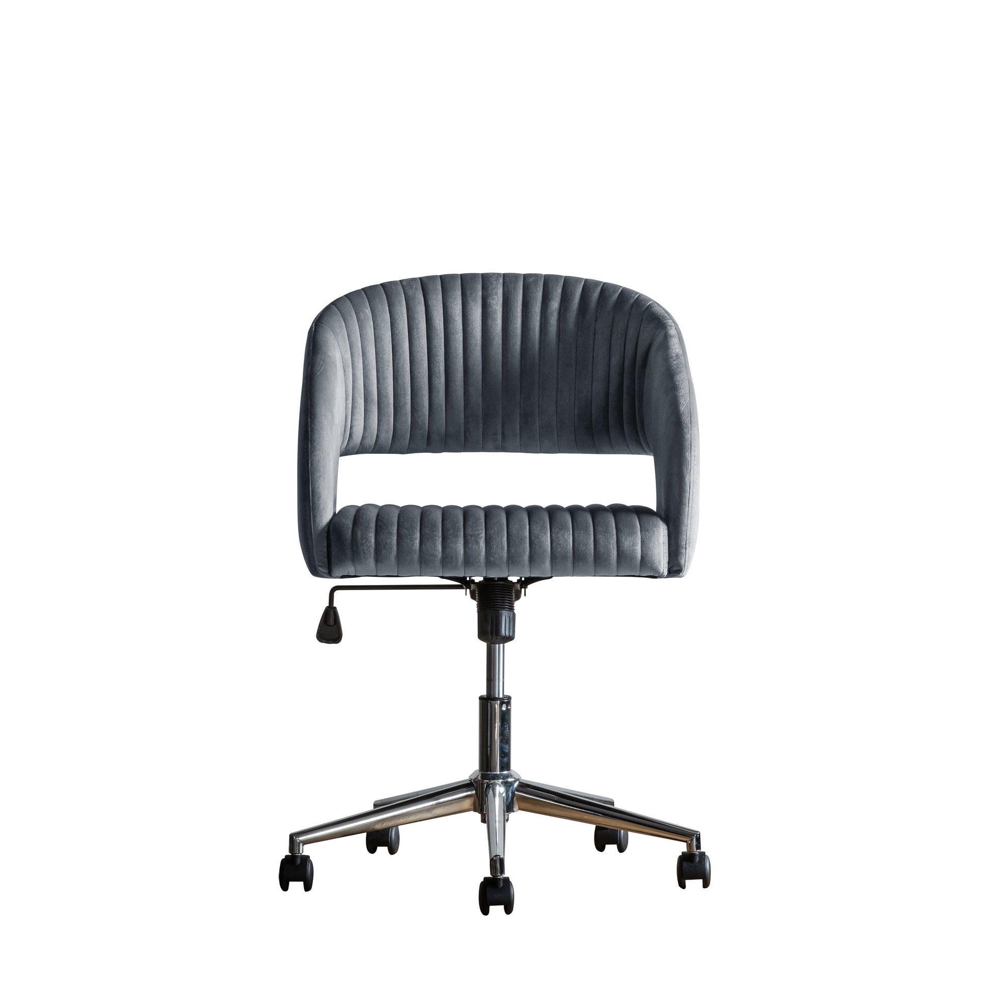 Murray Swivel Chair Velvet Charcoal