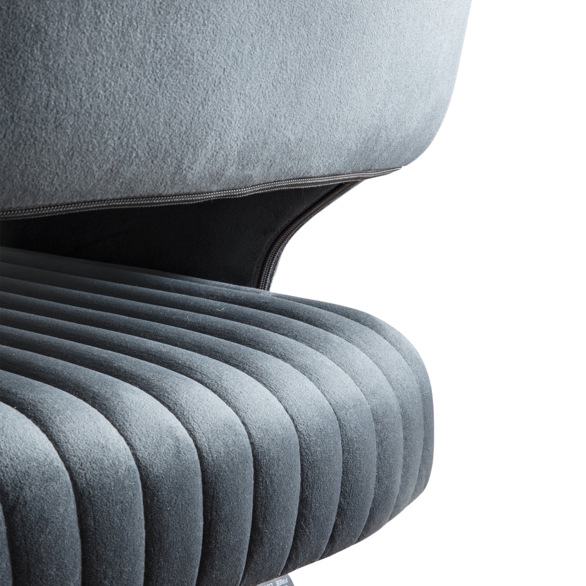 Murray Swivel Chair Velvet Charcoal
